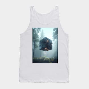 Surreal Floating Cube Tank Top